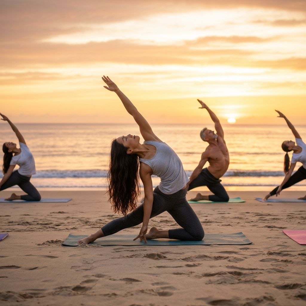 Beach Yoga Session